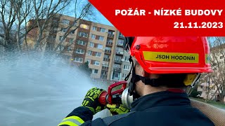 Výjezd JSDH Hodonín  POŽÁR  NÍZKÉ BUDOVY  Hodonín Štěpnice  21112023 [upl. by Eidarb976]