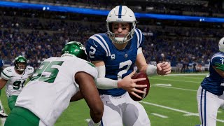 Jets vs Colts NFL Thursday Night 114  NFL Week 9 New York vs Indianapolis Full Game Madden 22 [upl. by Noelc]