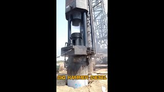 Testing 8 ton diesel hammer [upl. by Kallista132]