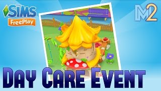 Sims FreePlay  Day Care Event Prizes amp Toddler Playground Template [upl. by Leugim]