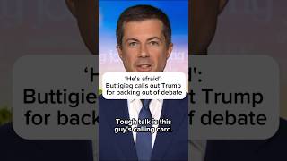 Hes afraid Buttigieg calls out Trump for backing out of debate [upl. by Llenwahs]