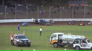 Western Springs Speedway Crashes etc 261116 [upl. by Animrelliug]