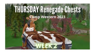 Help 🔹THURSDAY Renegade Chests🔹 Camp Western 2023 [upl. by Yekcin]