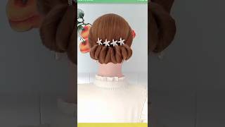 Beautiful Different hairstyle 💙hairpins hairdesign hairideas haircolor hairvideo hairviral y2 [upl. by Anisah]