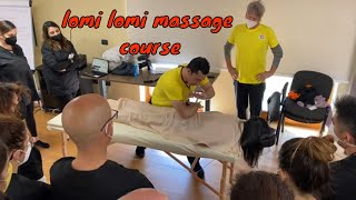 lomi lomi massage therapy step by step by khaled shehada [upl. by Eilrebmik]