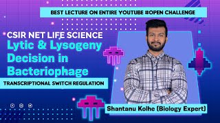 Lytic vs Lysogenic Cycle Switch  Regulation Of Lambda Phage  CSIR NET LIFE SCIENCE [upl. by Sivolc468]