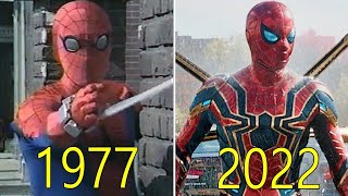 EVOLUCIÓN de SpiderMan en las Películas  Curiosidades 1977  2022 [upl. by Ellerahc]