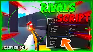 RIVALS SCRIPT AIMBOT HACK EXPLOIT  AIMBOT ESP FLY GUN MODS amp MORE  UNDETECTED [upl. by Edrock]