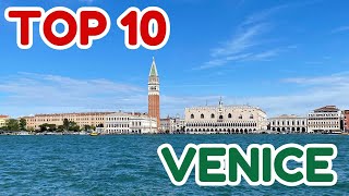 Top 10 Things to Do in Venice Italy [upl. by Nanaek]