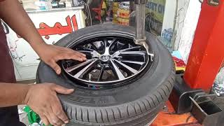 19565R15 Michelin amp Brand New Grande 15quot inches Alloys copy Installation [upl. by Atsahs]