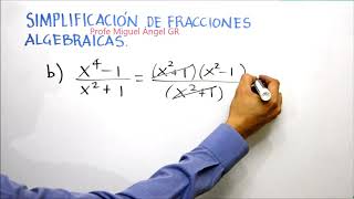 A20 Simplificación de fracciones algebraicas [upl. by Aicekat]