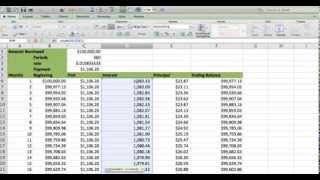 How to build an Amortization table in EXCEL Fast and easy Less than 5 minutes [upl. by Haerr]