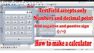 Netbeans 15 Programming Calculator  JTextField accepts only numbers and a decimal point [upl. by Llertnek729]