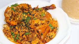 How to cook Egusi soup  Nigerian Party Style Egusi soup  The Joyful Cook [upl. by Yelnet946]