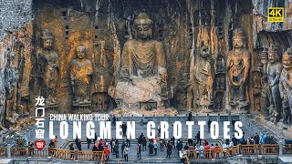 Longmen Grottoes Walking Tour The Wonder of Over 100000 Buddha Statues  Luoyang China  4K HDR [upl. by Janie]