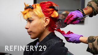 My Gender Neutral Punk Hair Transformation  Hair Me Out  Refinery29 [upl. by Arelus440]