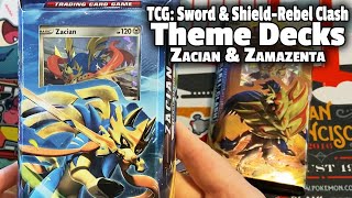 Pokémon TCG Sword amp Shield—Rebel Clash Theme Deck Unboxing Zacian amp Zamazenta Theme Decks [upl. by Figueroa]