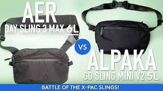 ALPAKA Go Sling Mini V2 5L vs AER Day Sling 3 Max 6L  Which one is better for EDC and travel [upl. by Gewirtz135]