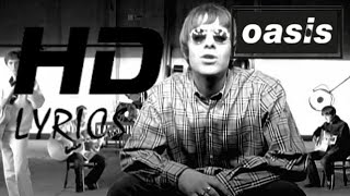 oasis Wonderwall lyrics video HD [upl. by Tteraj]