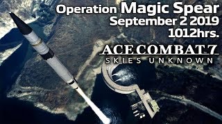 Operation Magic Spear Mission 13  Ace Combat 7 In Real Time [upl. by Ecal]