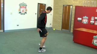 Downing takes Keepy Uppy Challenge [upl. by Oinotnanauj732]