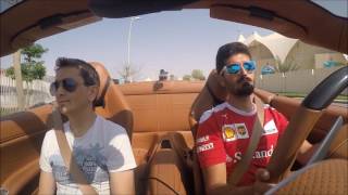 Ferrari World Abu Dhabi  Driving Experience  Ferrari California [upl. by Calondra325]