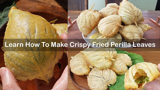 Crispy Fried Perilla Leaves [upl. by Buke181]