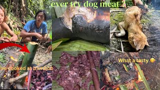 How to cook dog meat first time experiencing to eat a dog meat very worst test 🤮🤮do not try [upl. by Carson]