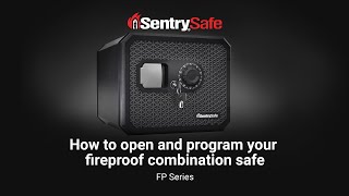 How to Open and Operate a SentrySafe FP Series Combination Safe [upl. by Amelia]