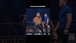 Cris Jericho Attack On Scorpio Sky But😧 Luchasaurus Saves Him wwe aew shorts [upl. by Erny]