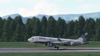 Landing at southern Sakhalin  outside view [upl. by Mena]