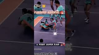 Pardeep narwal 6 point raid prokabaddileague volleyball prokabaddihighlights sports [upl. by Enitsirhk]