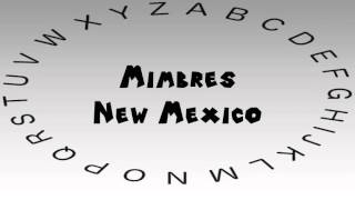 How to Say or Pronounce USA Cities — Mimbres New Mexico [upl. by Brosy562]