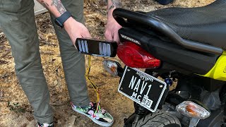 Custom Honda Navi Taillight Installing a Grom Taillight on a Navi [upl. by Itak]