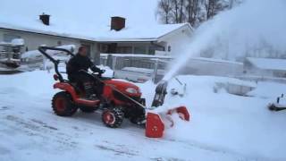 Kubota BX25D snow blower BX2750 [upl. by Shyamal]