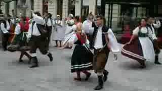 Czech Folk Dance in Karlovy Vary [upl. by Sacrod139]