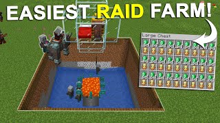 Minecraft EASY Raid Farm BEST DESIGN For Insane Loot 120 Tutorial [upl. by Anehta]