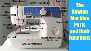 Sewing Machine Parts and their Functions [upl. by Anella]