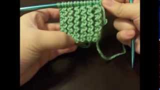 How To Knit The Rickrack Rib Stitch Flat [upl. by Enimzaj]