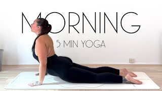 5 Minute Morning Yoga Refresh Flow [upl. by Norrej]