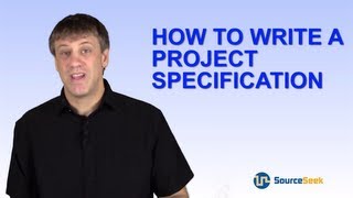 How To Write A Project Specification [upl. by Yor]