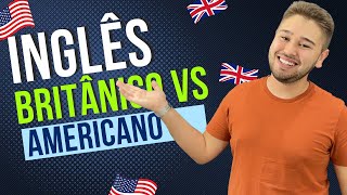 Diferenças do inglês BRITÂNICO e inglês AMERICANO [upl. by Ahouh]