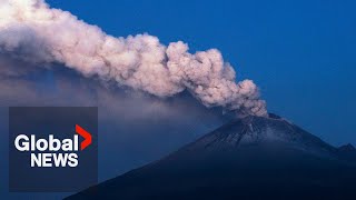 Mexico volcano Residents in ashcovered towns on high alert as Popocatepetl intensifies [upl. by Ijnek]