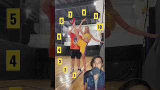 Flexibility Test in the basketball court flexibility challenge reaction [upl. by Hildick]