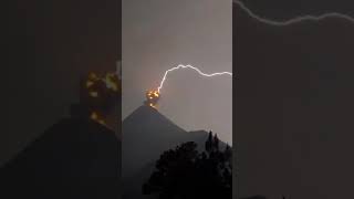 Volcanic lightning is caused by a volcanic eruption rather than from an ordinary thunderstorm [upl. by Anabella]