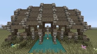 Tuto  Comment faire un pont médiéval sur Minecraft [upl. by Hebbe580]