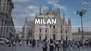 4K Milan Italy  Milan Walking Tour  Milano [upl. by Atirabrab]