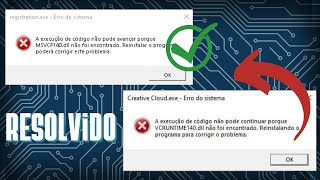 Como Resolver o Erro MSVCP140DLL e VCRUNTIME140DLL em 2023 Atualizado [upl. by Webb]