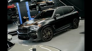 2021 BMW X3M Competition Build Reveal Akrapovic Brixton Forged Wheels Suspension Brakes more [upl. by Odrude]