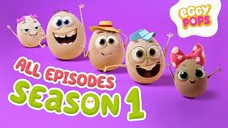 EggyPops  Season 1  All Episodes  Funny Cartoons [upl. by Tracay]